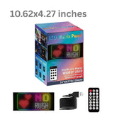 RGB LED Matrix Display Panel 10.62" × 4.72". Bluetooth APP Controlled Scrolling LED Sign Board with Remote & Power Adapter