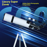 Astronomical Telescope for Adults & Kids – 70mm Aperture with Phone Adapter & Tripod