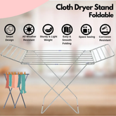 Foldable Clothes Airer Drying Rack for Indoor & Outdoor Use