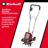 Cordless Garden Tiller/Cultivator 36V Battery Powered Soil Cultivator