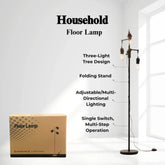 Household standing lamp with packaging