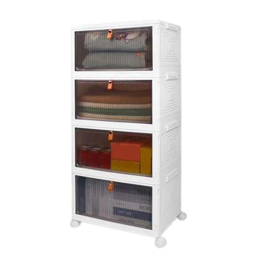 Stackable Plastic Storage Bins with Lids