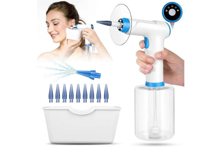 Electric Ear Wax Removal Tool - 4 Pressure Mode Ear Flush Kit for Safe and Effective Ear Cleaning - Electric Ear Wax Removal Tool