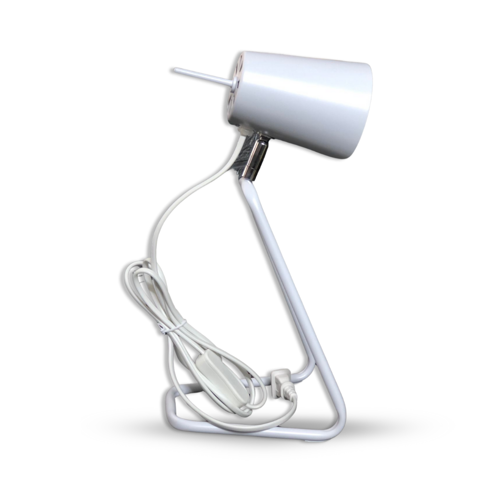 Bright Desk Lamp With Bulb With Modern Metal Swing Arm  | 360° Rotatable, Adjustable Rod Design | Eye-Care LED Reading & Study Table Light for Office & Bedside