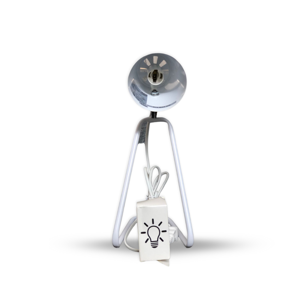 Bright Desk Lamp With Bulb With Modern Metal Swing Arm  | 360° Rotatable, Adjustable Rod Design | Eye-Care LED Reading & Study Table Light for Office & Bedside