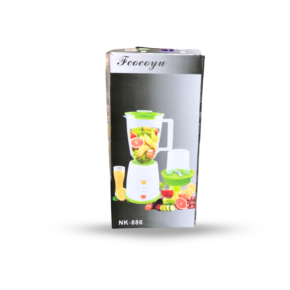 Electric Juicer Blender & Grinder | 2-in-1 | Multi-Speed Juice Extractor with Small Grinder/Chopper Cup, Easy Assembly & Cleaning | Ideal for Fruits, Vegetables & Spices