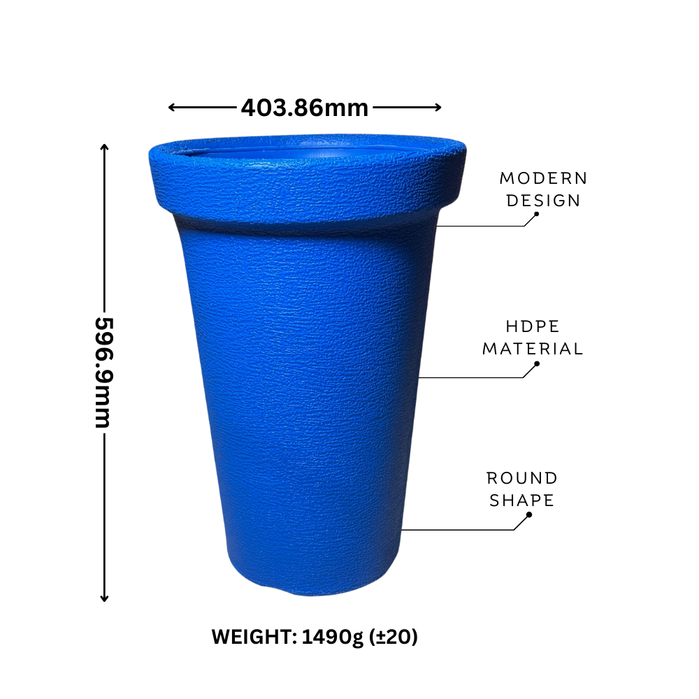 Plastic Flower Pots | Plant Pots | Premium Quality | Versatile Outdoor & Indoor Plant Containers | Gamla for Corner Decoration | Durable Pots for Plants, Nursery, Terrace, Balcony & Gardens | 16 Inch Large | Comes In Brown, Blue, Red, Green, Grey & Yellow