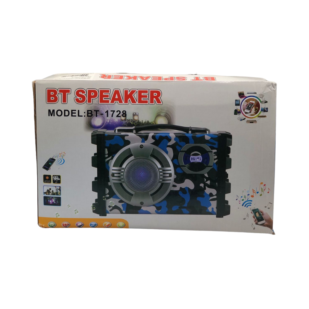 Portable Hi-Fi Bluetooth Woofer Speaker with LED Effects | Rechargeable Disco Boombox with High Quality Audio & Amplification Karaoke System | Micro Loud Speaker Compatible With USB, SD CARD, And Microphone Input | Suitable For Home Theater & Parties