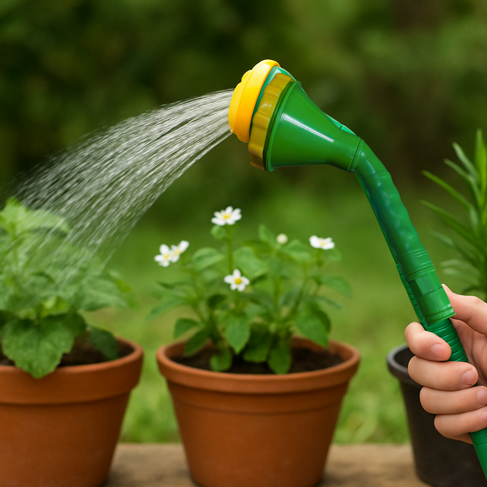 Pipe Shower Hose Pipe Rod, Sprinkler Head | Green Hose Nozzle Sprayer | HDPE Marlex Watering Wand | Gardening Shower & Durable Watering Tool for Plants & Cleaning | Explosion-Proof Showerhead | Available in Green Color