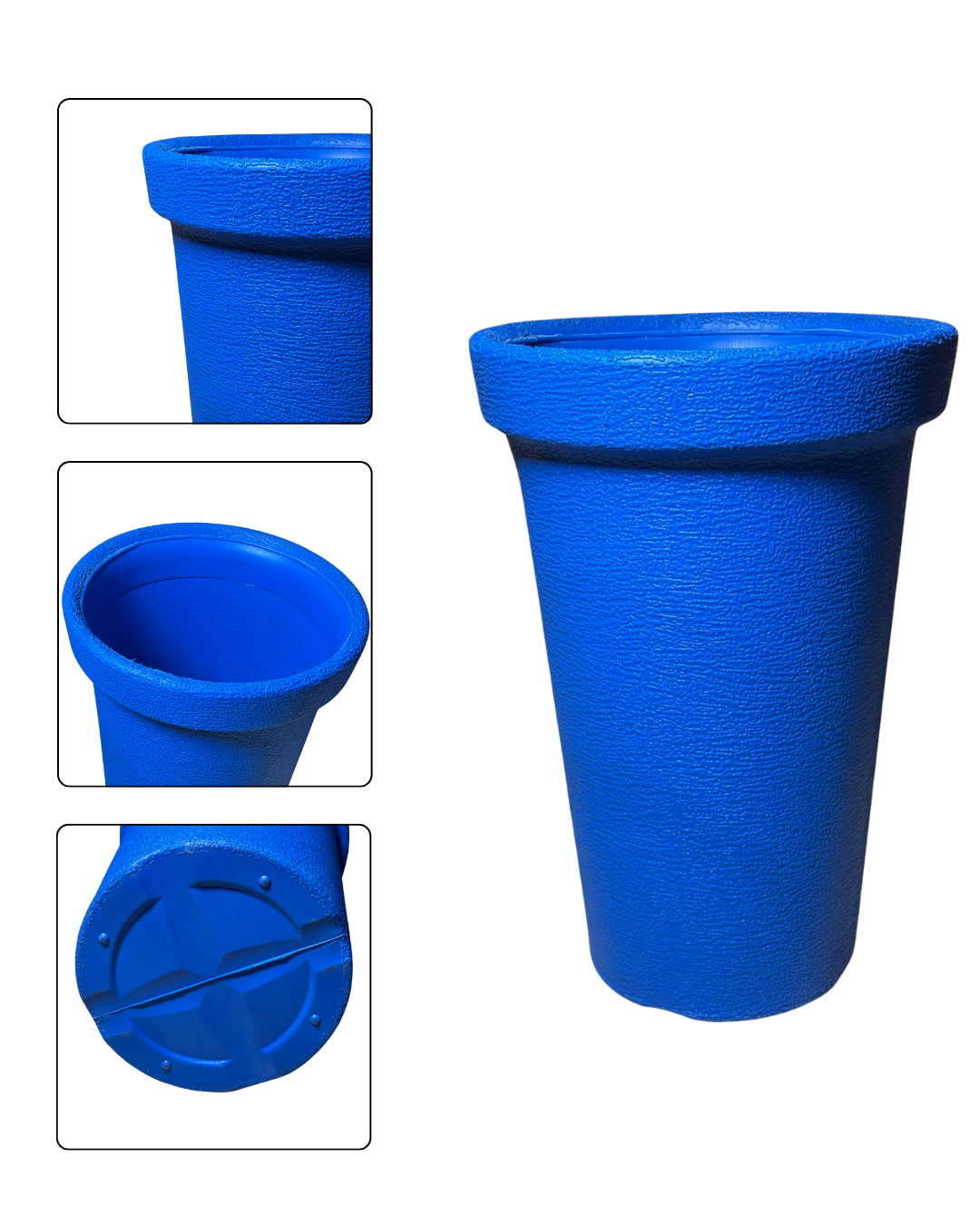 Plastic Flower Pots | 16 Inch Large | Premium Quality | Gamla for Decoration | Plastic Pots for Plants Indoor, Room, Terrace, Balcony & Gardens. | Plant Pots | Corner Decoration | Available In Green, Blue, White, Yellow, Red, Black & Grey Color.
