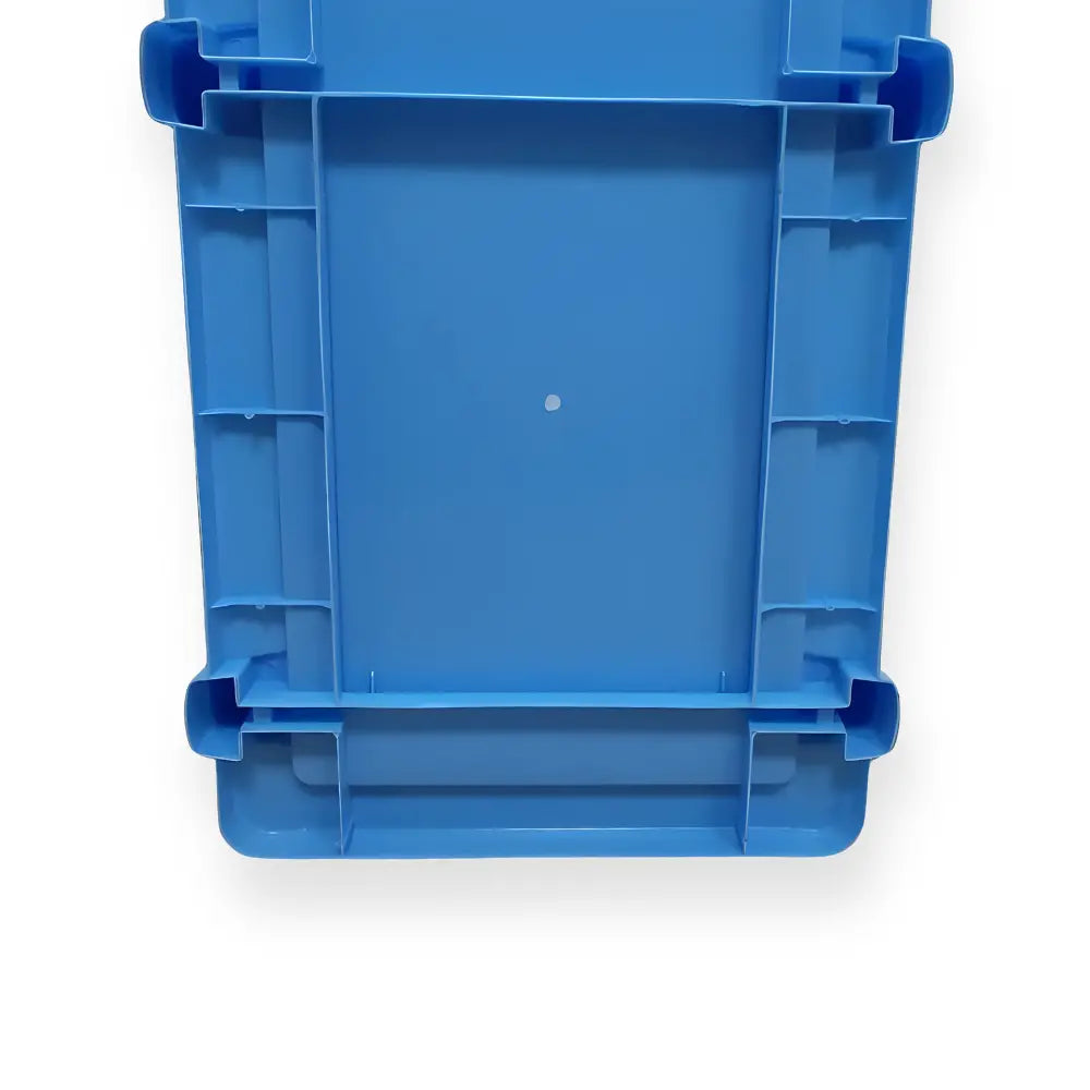 Blue plastic storage organizer