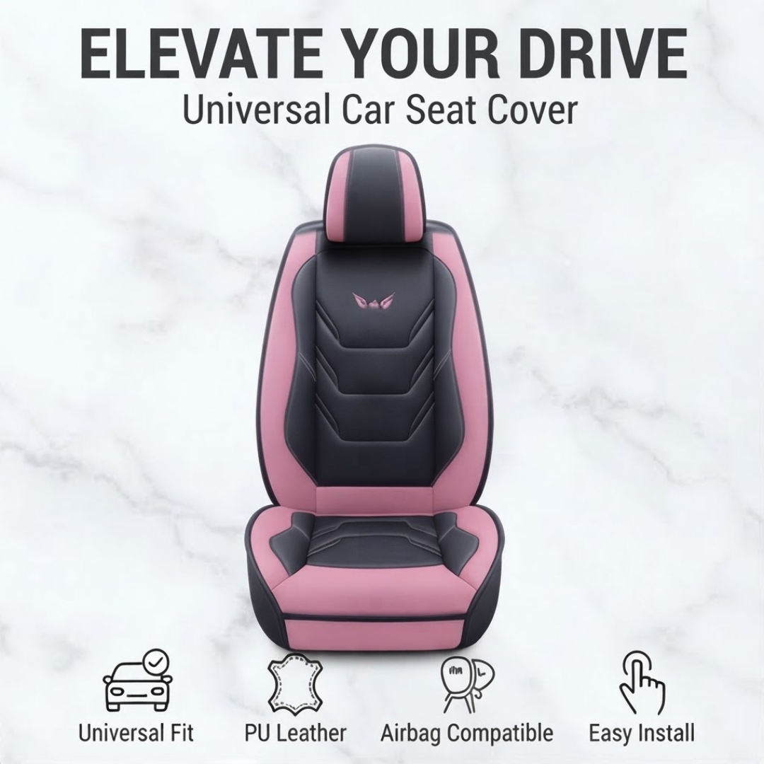 Leather Car Seat Cover with Airbag Compatibility & Ergonomic Design