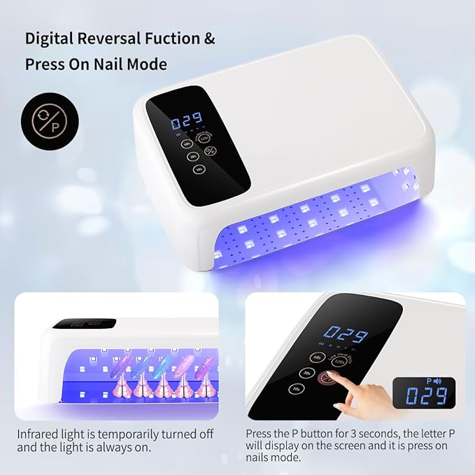 BETE Cordless Nail Lamp for Two Hands