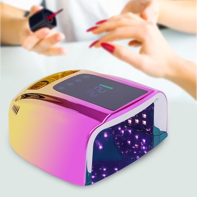 Rechargeable Cordless Nail Gel Dryer Wireless Led UV Nail Lamp Nail Manicure 96W