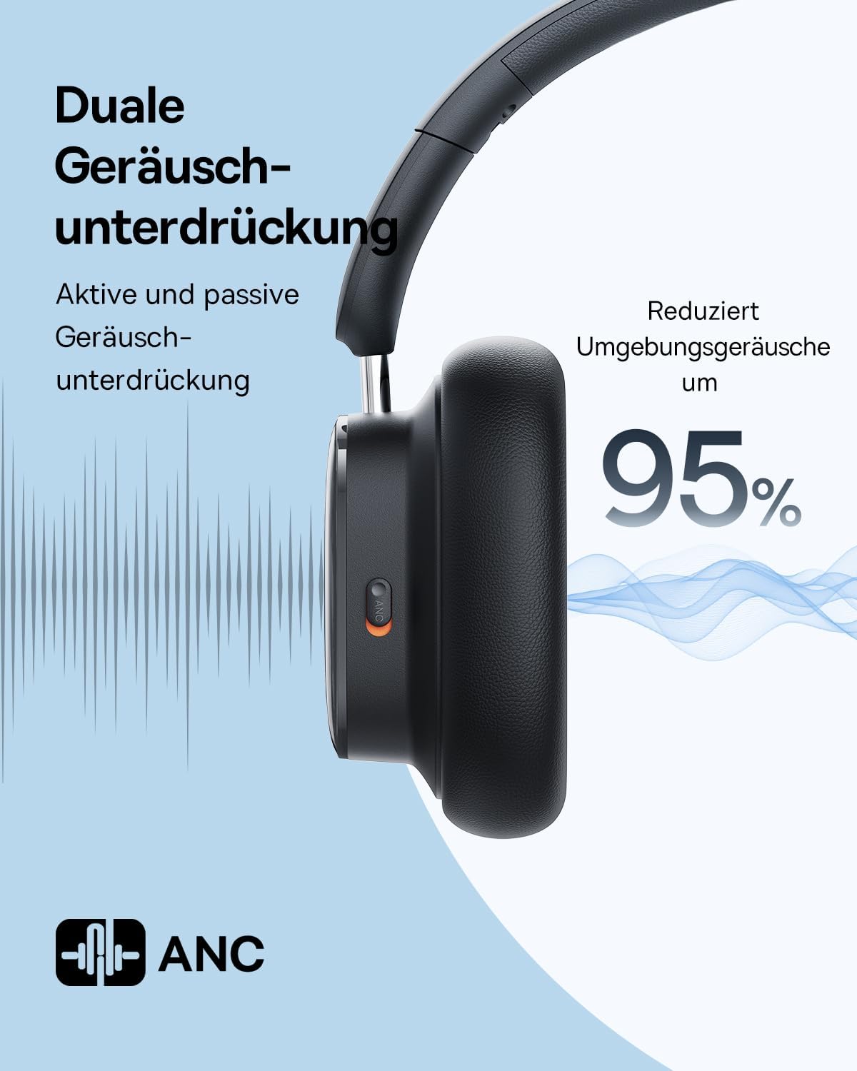 Baseus Bowie H1i Noise-Cancellation Wireless Headphones