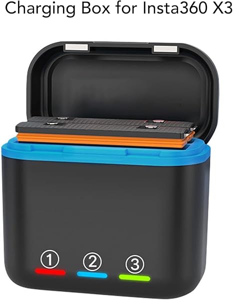 3-Channel Battery Charger Battery Charger Station with Type C Cable