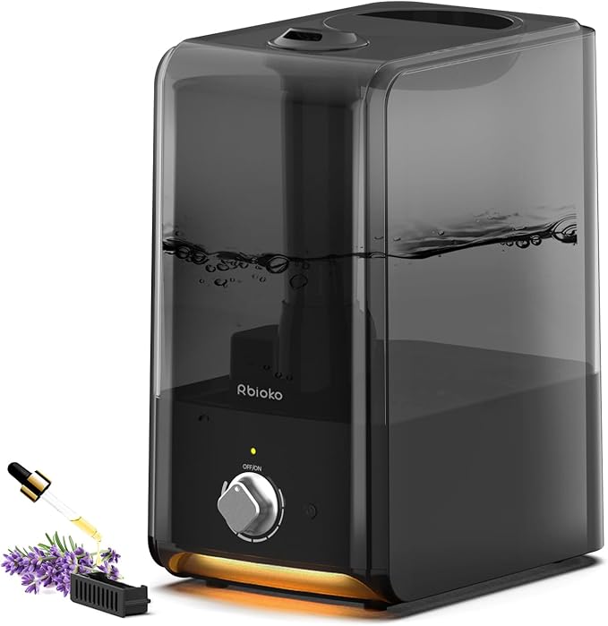 RBIOKO Large Capacity Humidifier – 45H Powerful Mist
