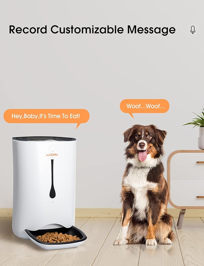 WOpet 7L Automatic Pet Feeder Food Dispenser for Cats and Dogs