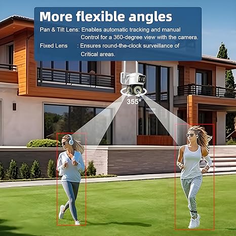 Dual Lens WiFi Outdoor Security Camera