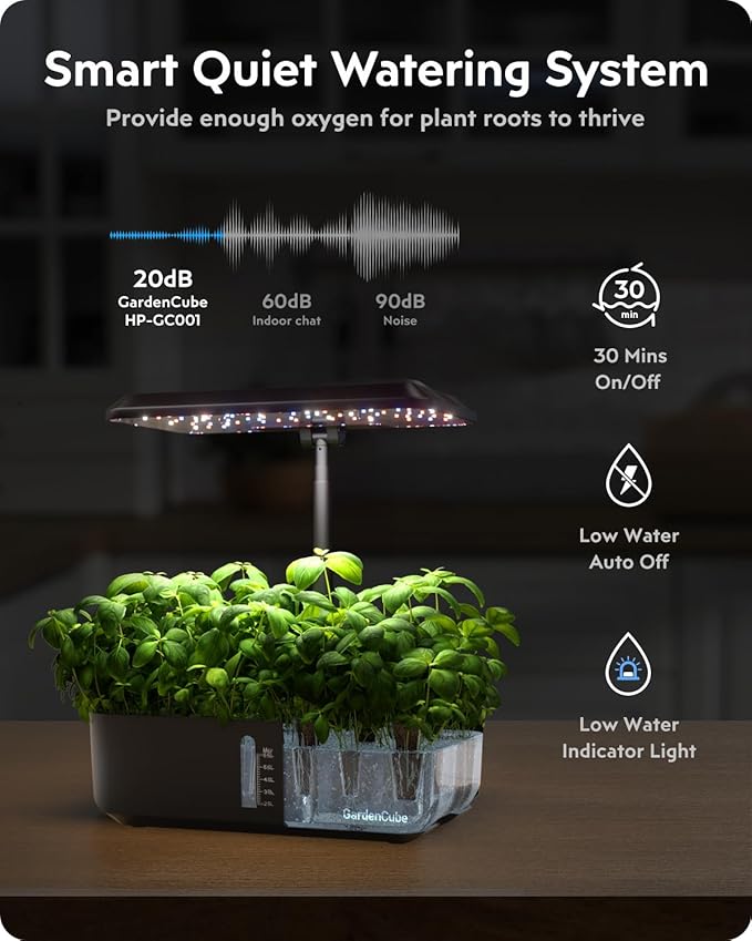 Hydroponics Growing System Indoor Garden: 12 pods 6.5L