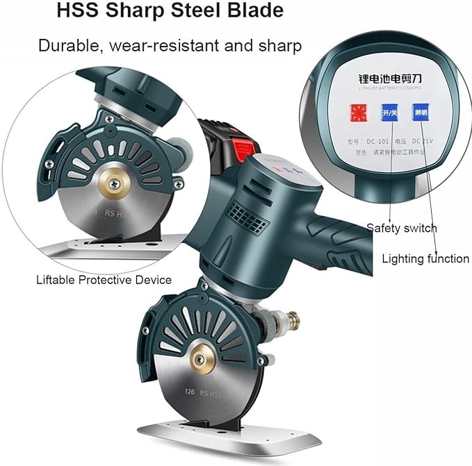 Geniune & OrginalFabric Cutting Machine Electric Round Scissors Cutter