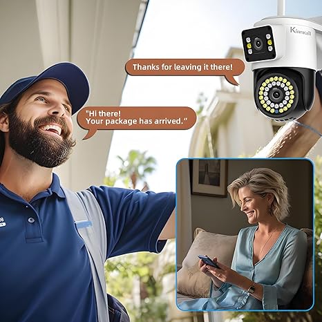 Dual Lens WiFi Outdoor Security Camera