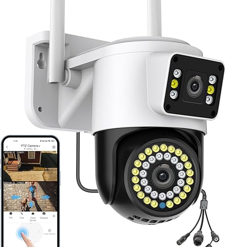 Dual Lens WiFi Outdoor Security Camera