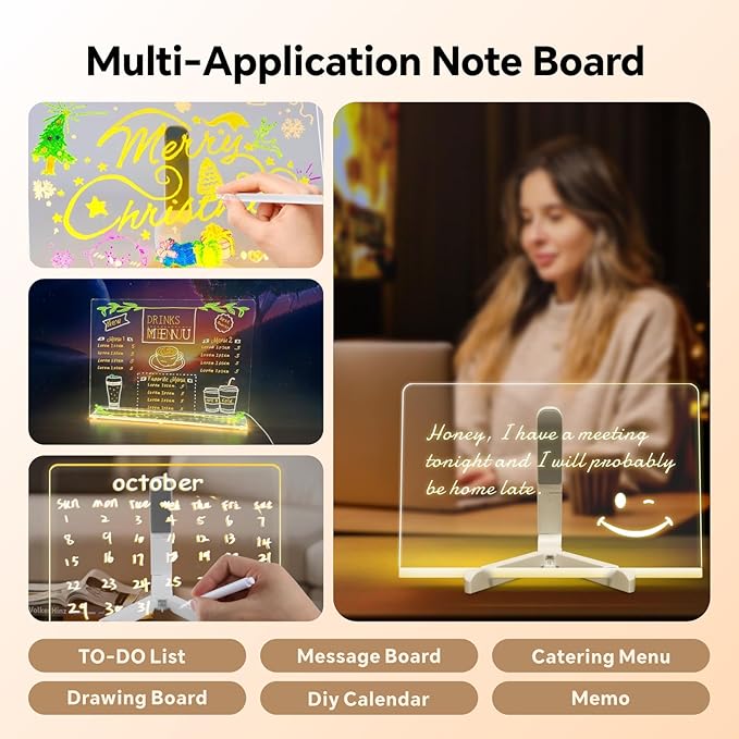 LED Note Board Warm Lights