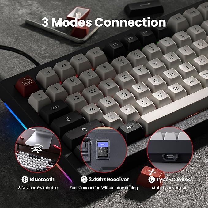 Akko 5075 Plus Gasket Mechanical Keyboard Wireless 3 Modes