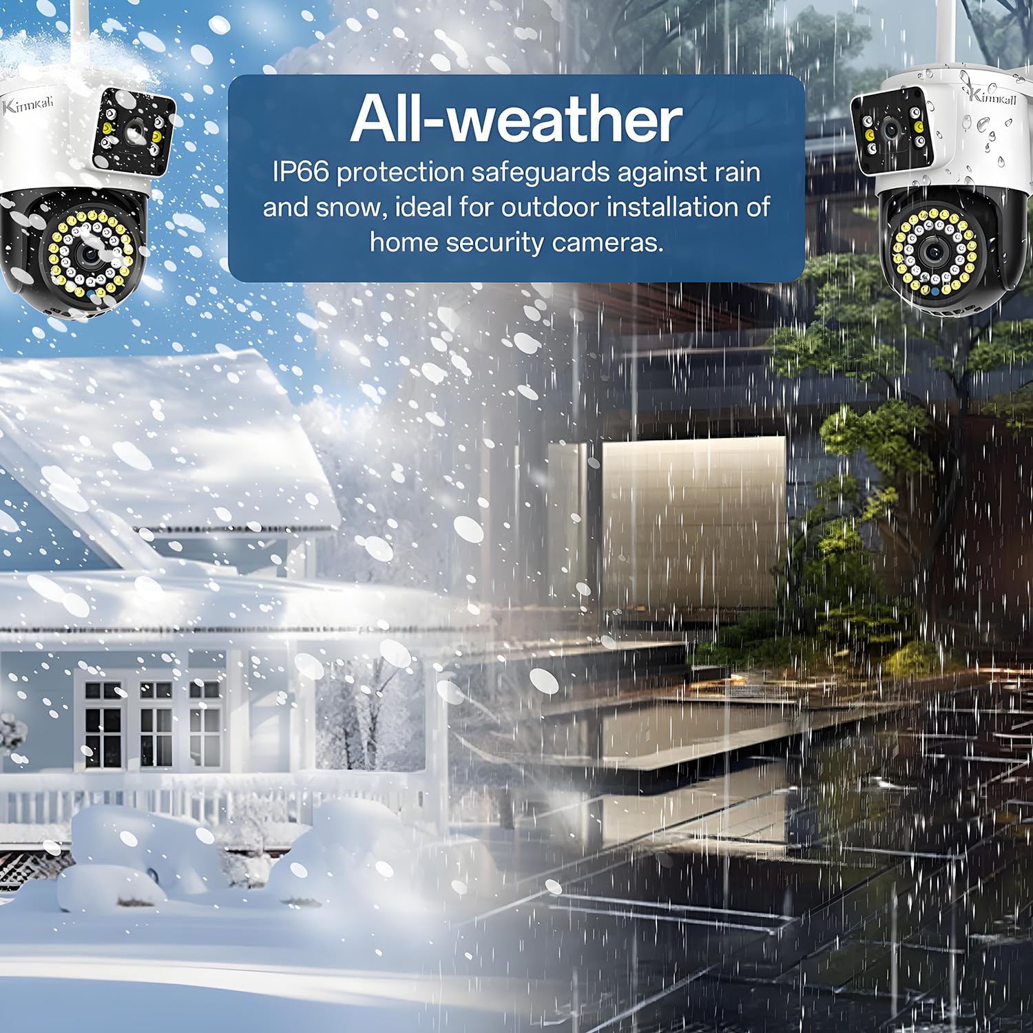 Dual Lens WiFi Outdoor Security Camera