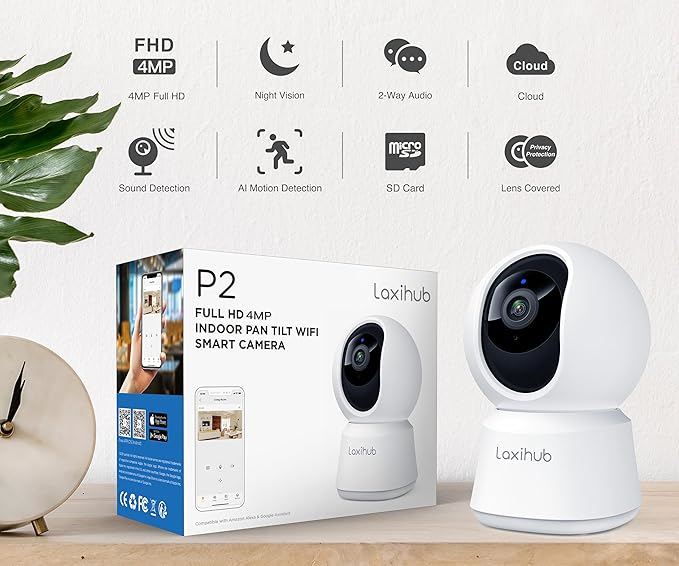 LAXIHUB Pet Baby Cam with Phone App WiFi