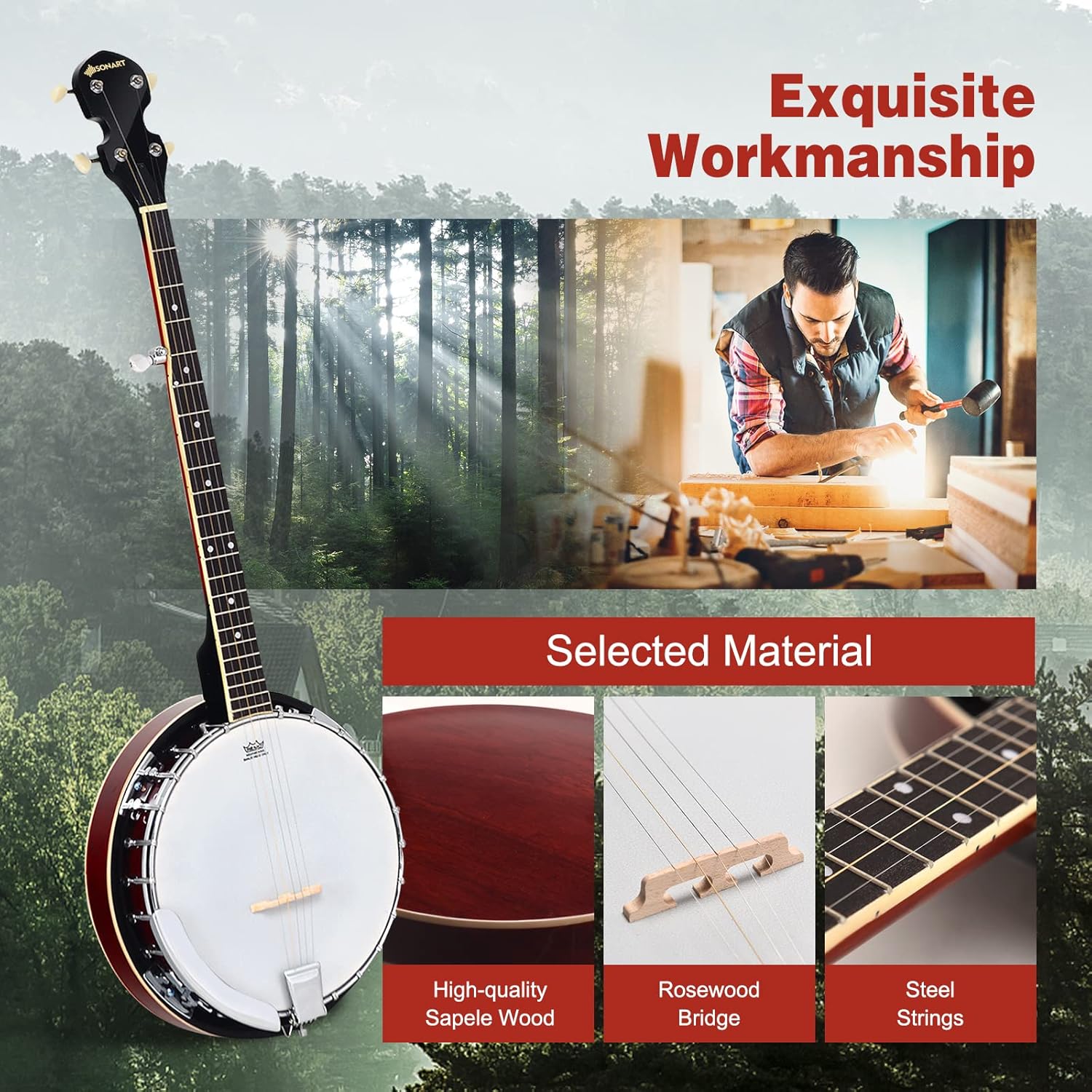 5-String Banjo Guitar