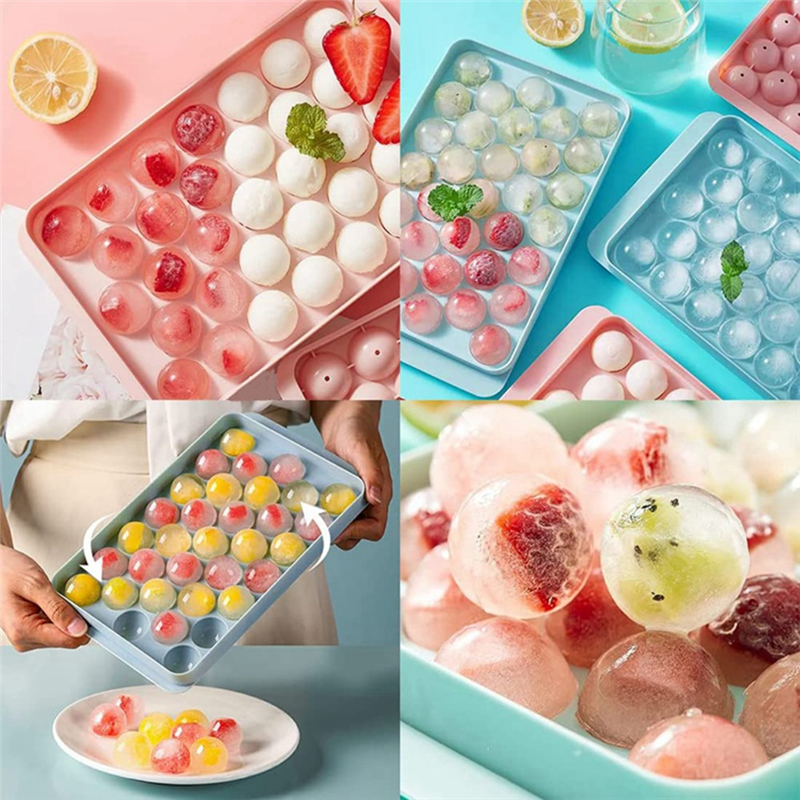 Round Ice Cube Trays for Freezer