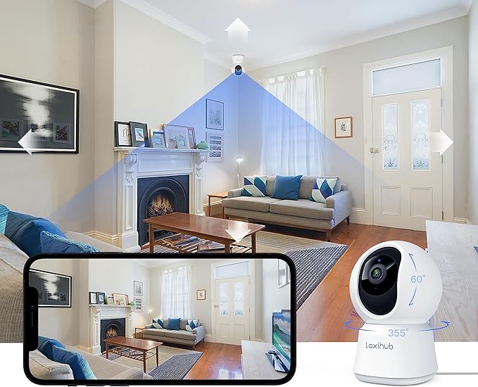 LAXIHUB Pet Baby Cam with Phone App WiFi