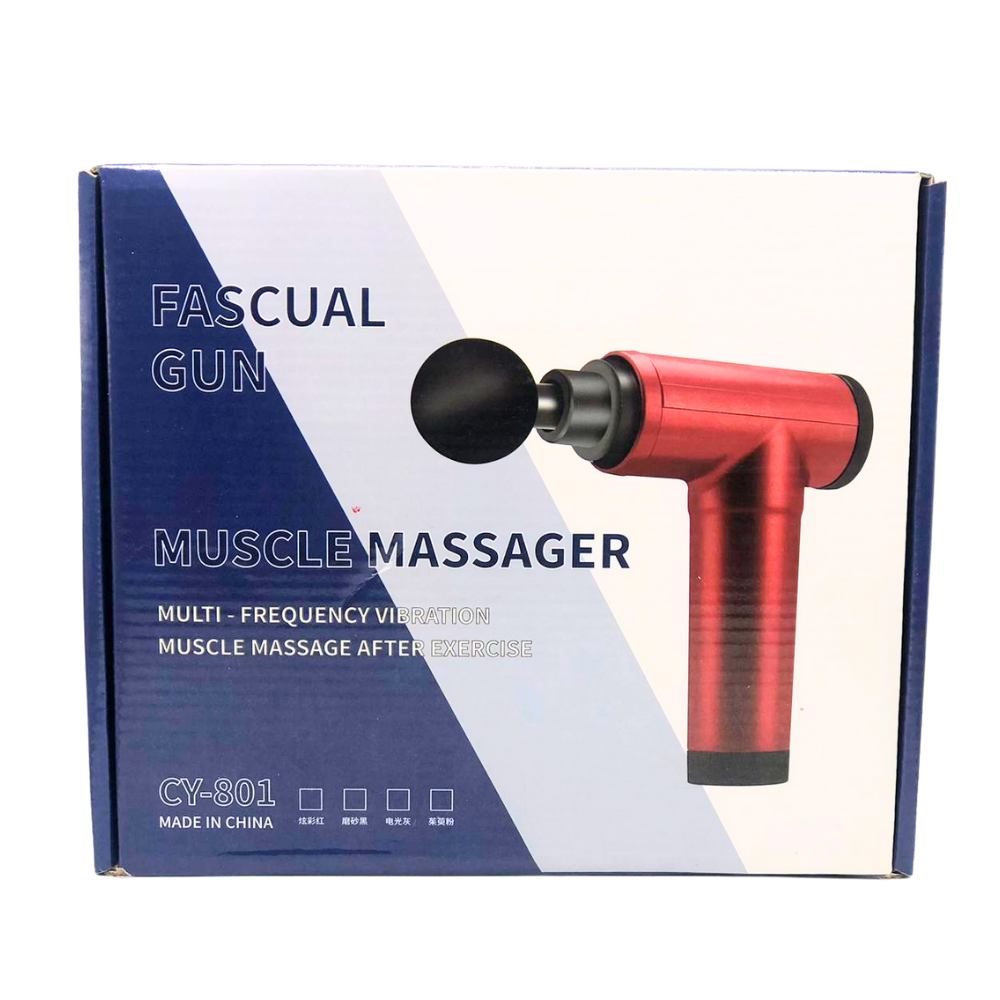 Fascial Gun Muscle Massager – Cordless Electric Deep Tissue Massage Gun with Multi-Frequency Vibration, 6 Adjustable Speed Gears, Rechargeable Battery | Facial Vibration Gun | Mini Body & Fitness Massager for Deep Muscle Relaxation and Pain Relief