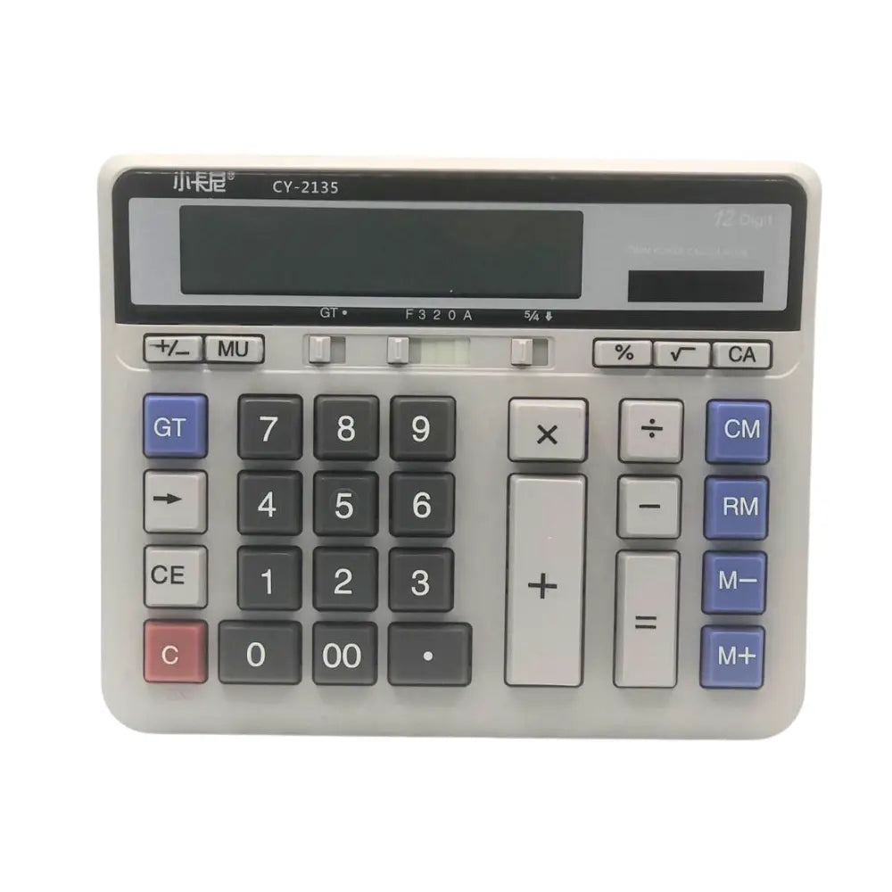 Calculator with white body, keypad & Screen
