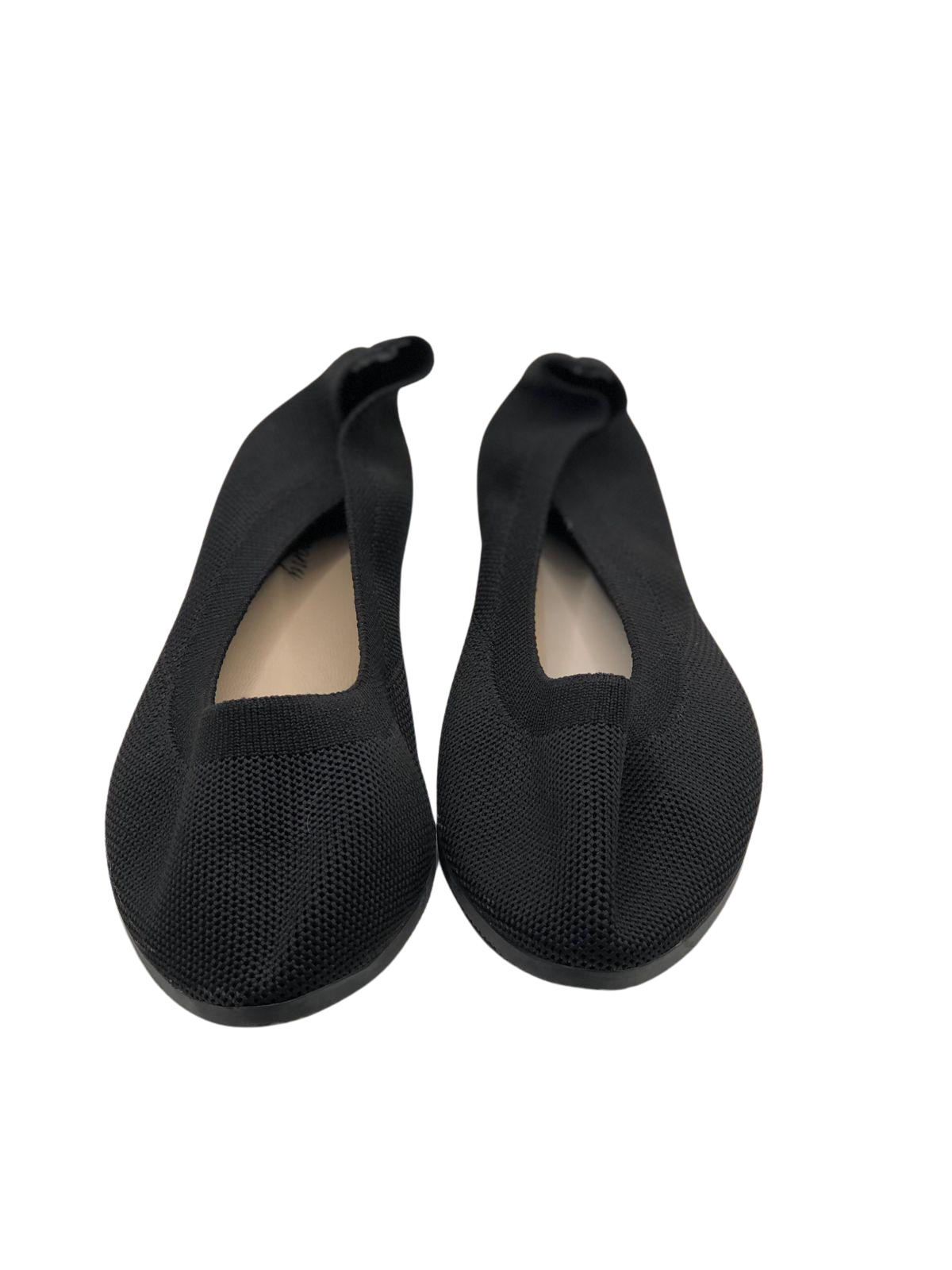 Black Knit Split-Toe Shoes