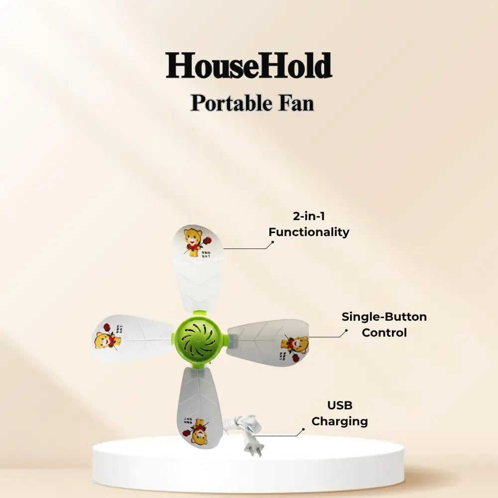 Handheld Portable Clickable Mini Fan