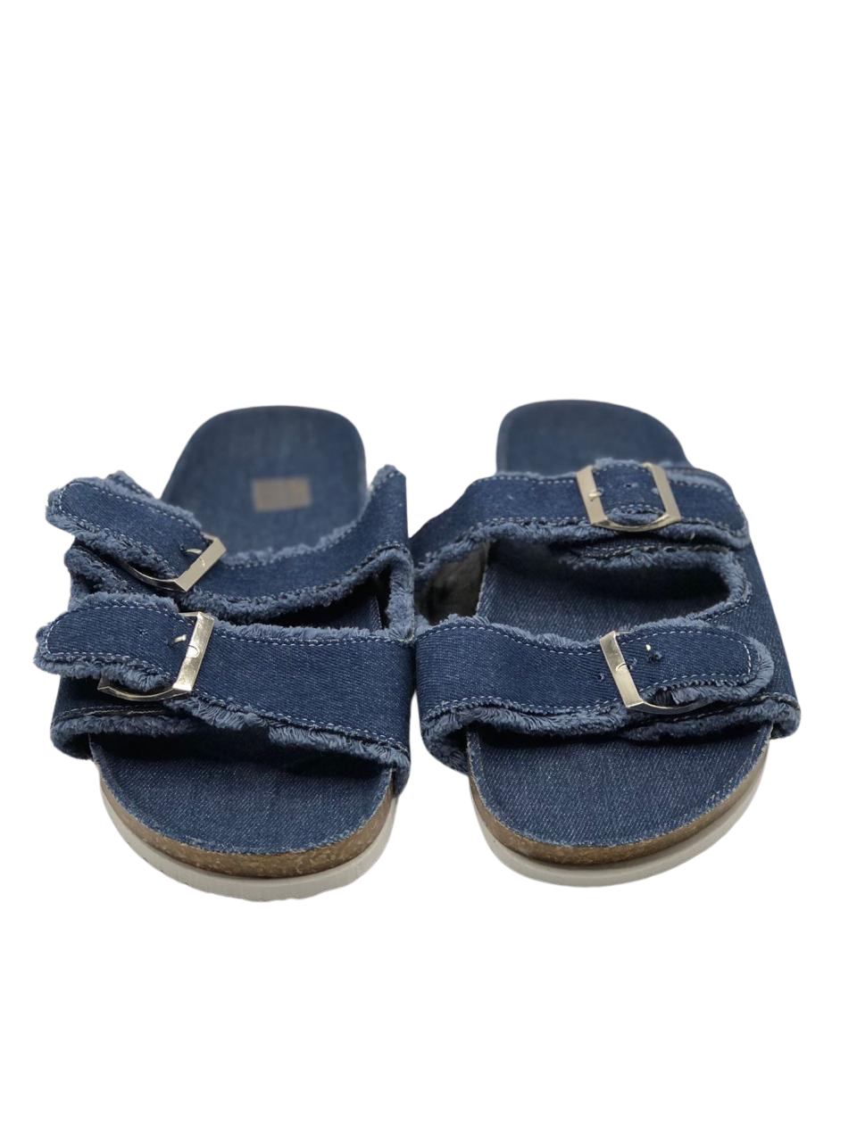 Denim Buckle Strap Chappals