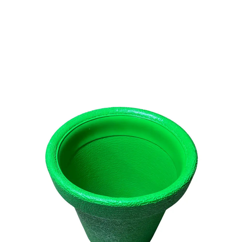 Empty Green plastic pot