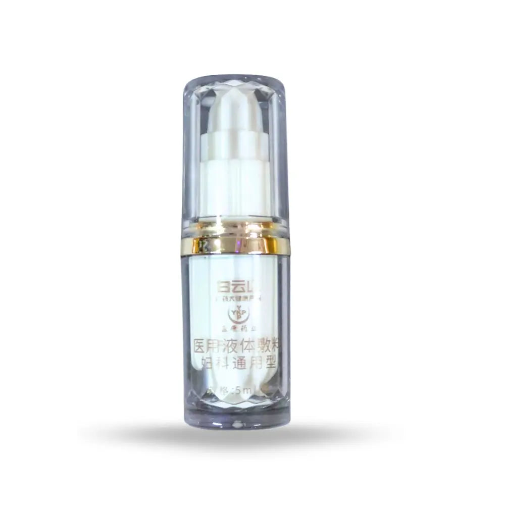 clear skincare serum bottle