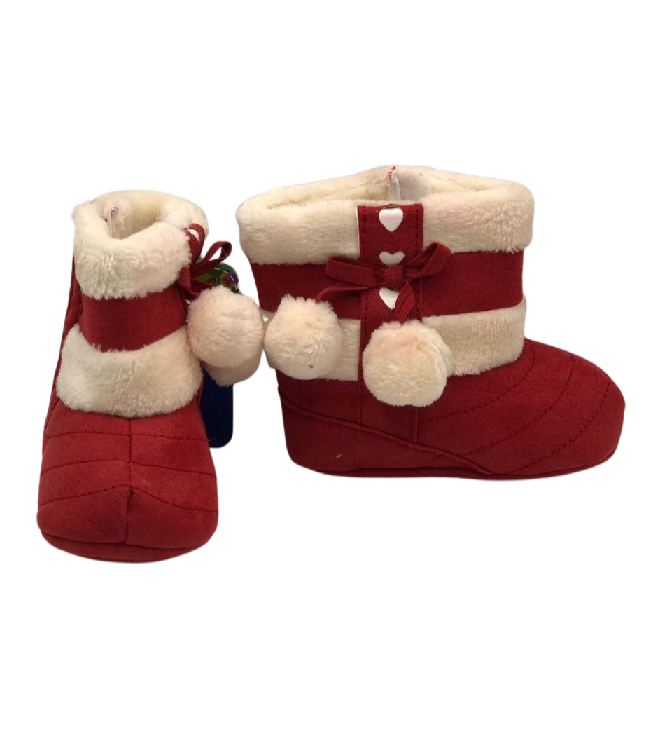 Festive Red Winter Boots