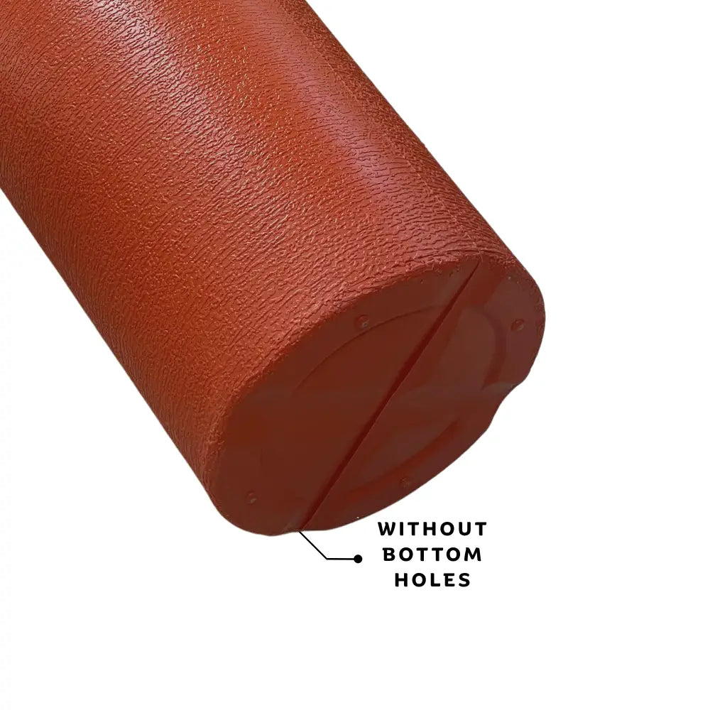 Brown pot without bottom holes