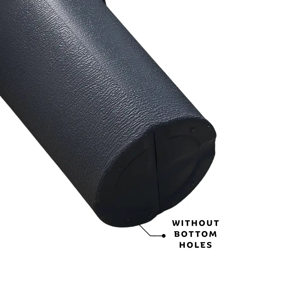 Grey pot without bottom holes