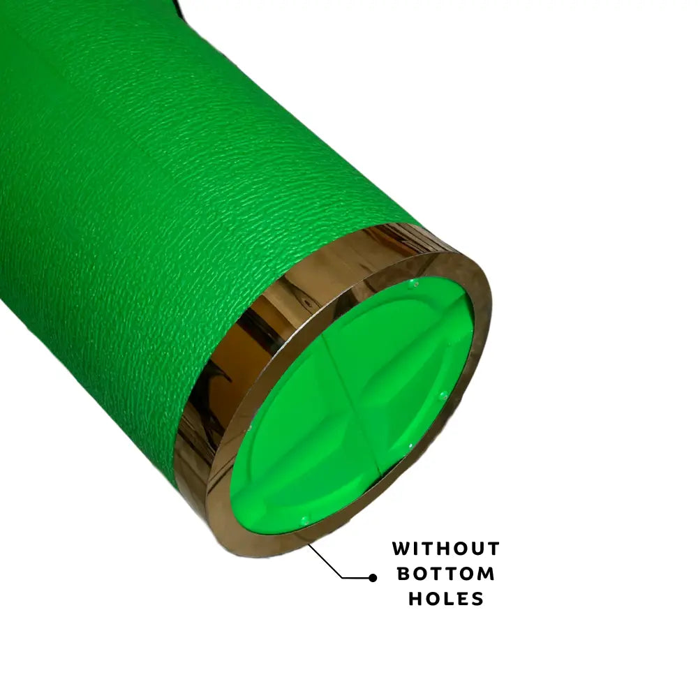 Flower Pot Metal Ring Green Bottom