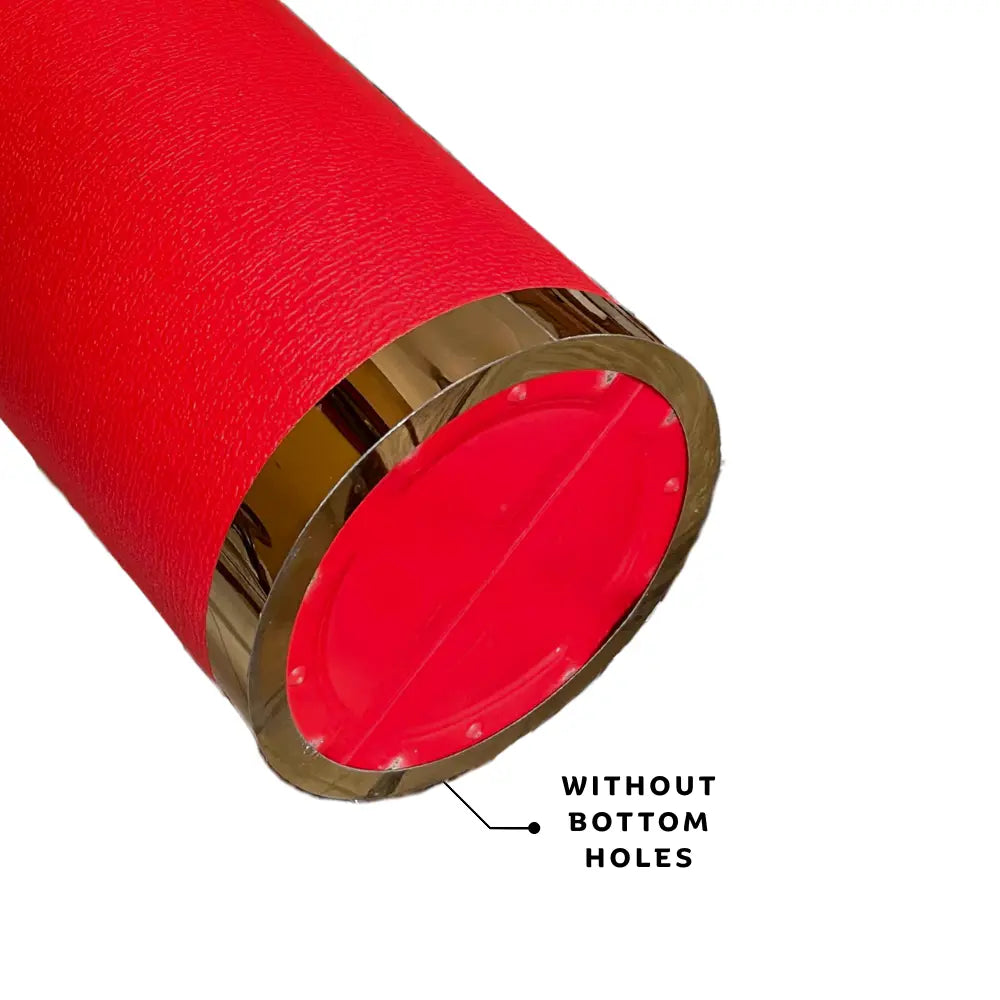 Flower Pot Metal Ring Red Bottom