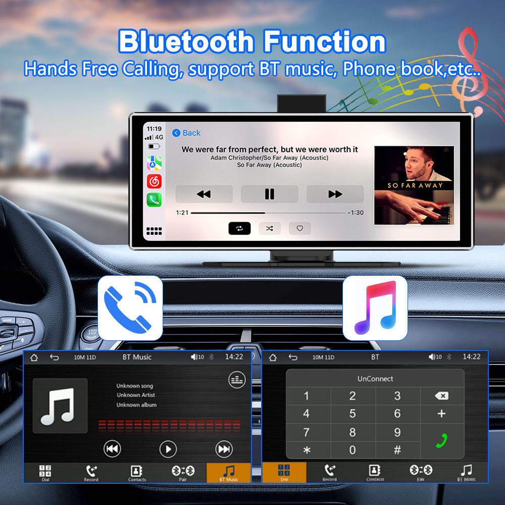 car player Wireless Car Play Portable Car Touch Screen with Hd Camera