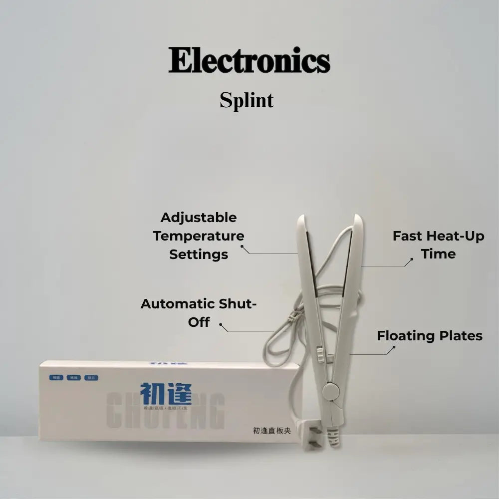 Hair Straightener splint with packaging