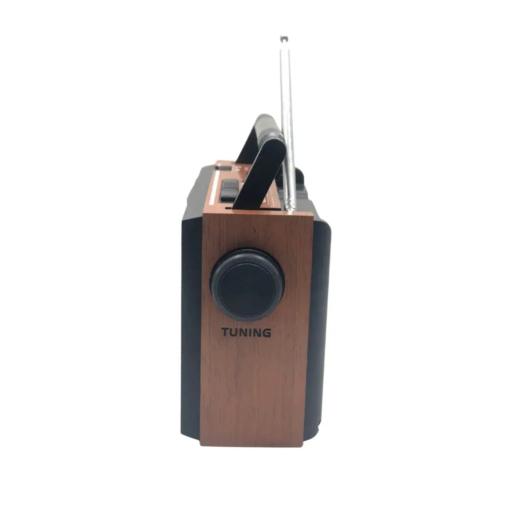 radio receiver with tuning knob