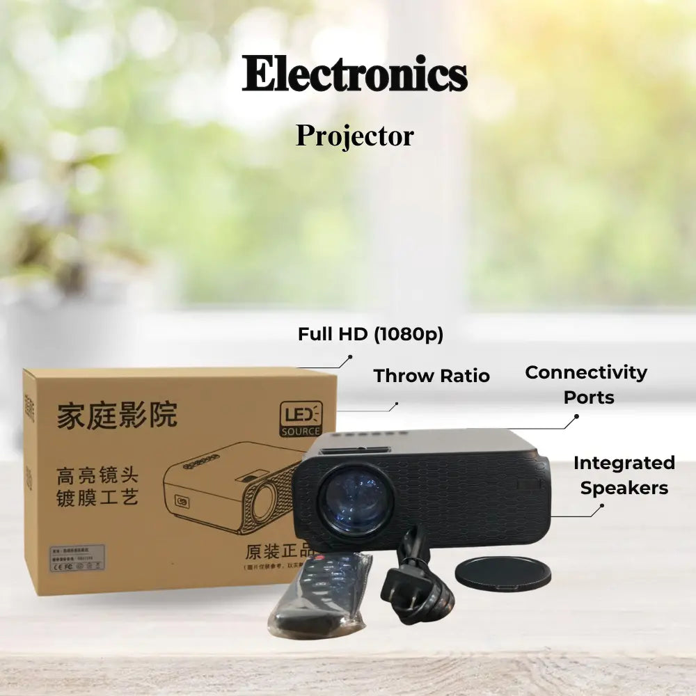 LED Projector with packaging